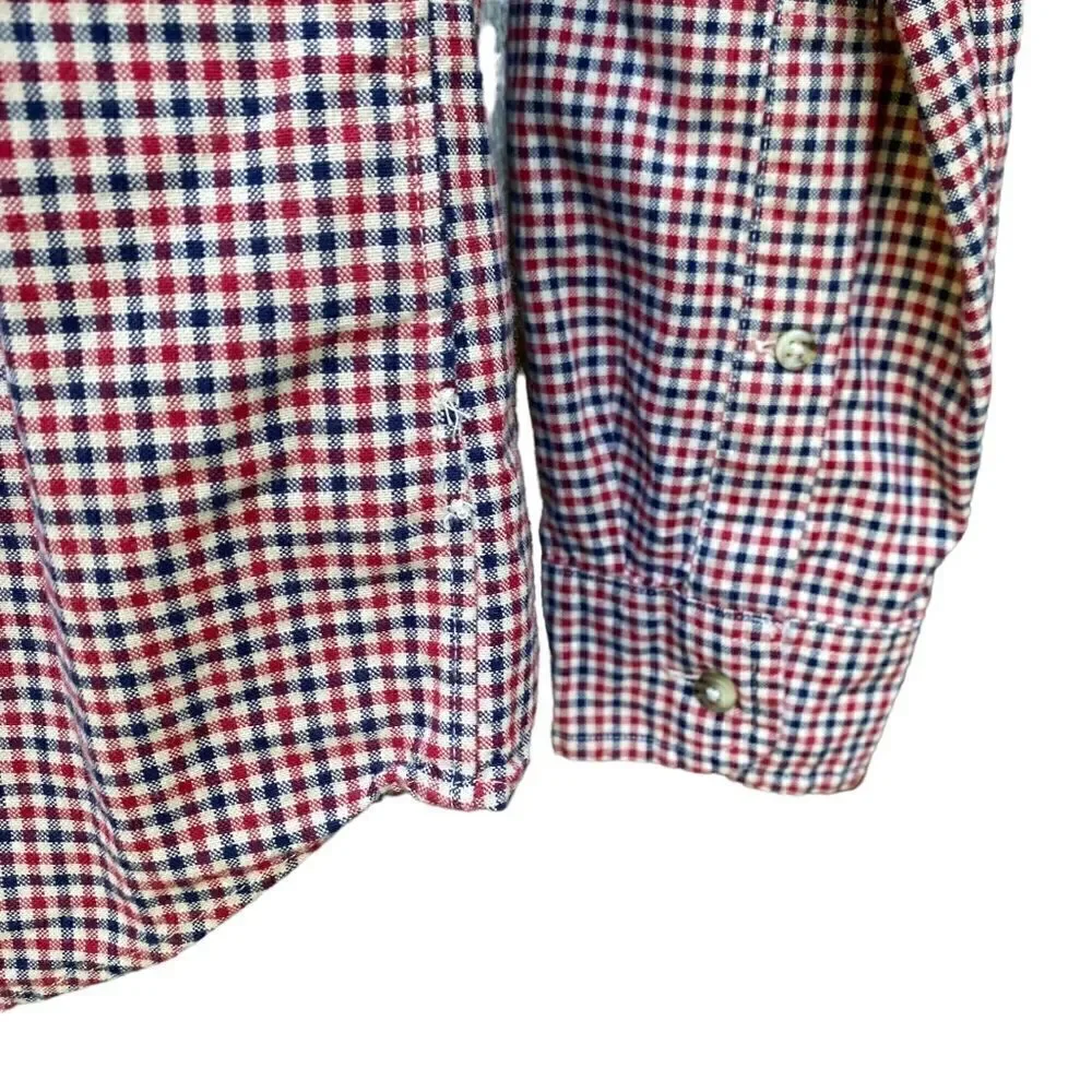 J. Crew Men’s Plaid Shirt Size Medium Slim 100% Cotton